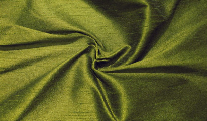 Тафта "ШАНТУН" зеленая ТФ-056/7