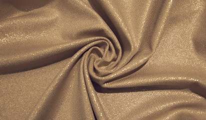 Ткань плательная бежевая с напылением ПЛ-004/2