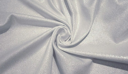 Ткань плательная белая с напылением ПЛ-004/3
