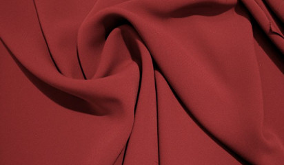 Ткань плательная бордовая ПЛ-177