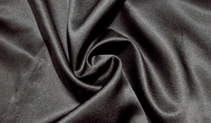 Ткань плательная черная ПЛ-2777