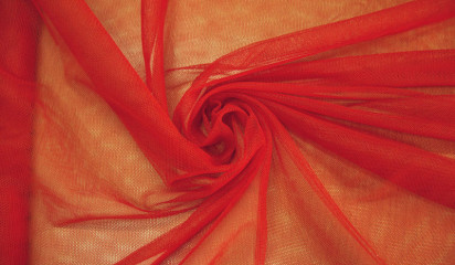 Сетка декоративная красная С - 055/15