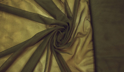 Сетка декоративная темно-оливковая С - 055/38