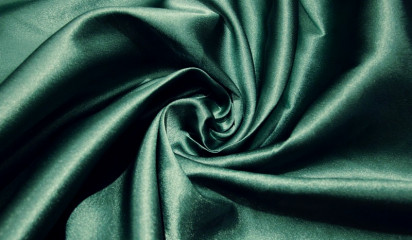 Креп-сатин зеленый  КС - 001/10