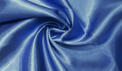 Креп-сатин  голубой  КС - 001/13