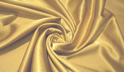 Креп-сатин золотой  КС - 001/14