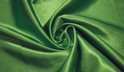Креп-сатин зеленый  КС - 001/23