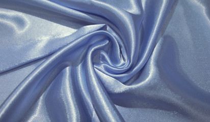 Креп-сатин голубой  КС - 001/32