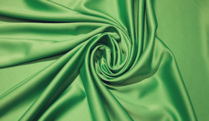 Атлас стрейч матовый зеленый  А-224/6