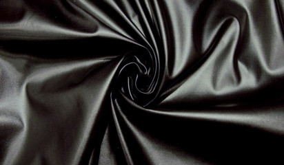 Искусственная кожа глянцевая черная КЗ - 055/3