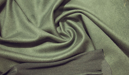 Искусственная замша темно-зеленая ИЗ - 010