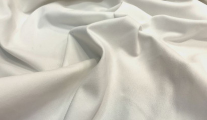 Хлопок - стрейч белый ХБ -24381