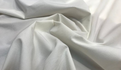 Хлопок -стрейч белый ХБ -044