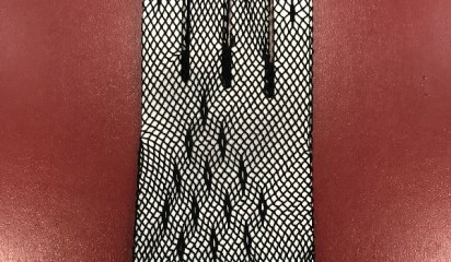 Перчатки  в сеточку черные