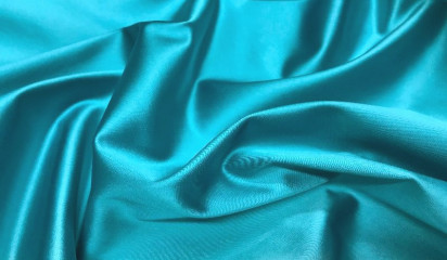 Сатен стрейч  бирюзовый  СТ -004/10