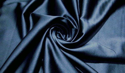 Сатен стрейч синий  СТ -004/19