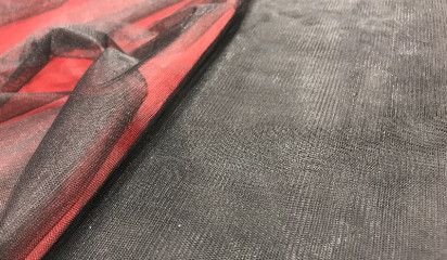 Фатин черный  С - 040/21