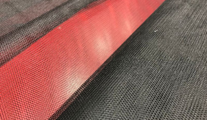 Фатин жесткий черный С - 041/2