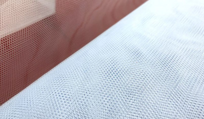 Фатин жесткий голубой С - 041/3