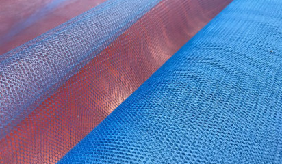 Фатин жесткий темно-голубой С - 041/5