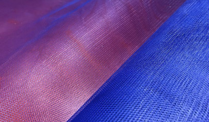 Фатин жесткий ярко-синий С - 041/6