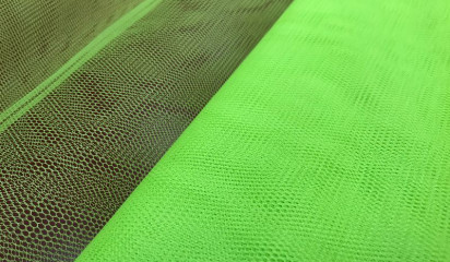 Фатин жесткий  салатовый неоновый С - 041/10
