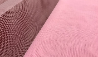 Фатин жесткий розовый С - 041/15