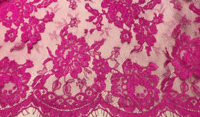 Кружево розовое КР - 82765/35