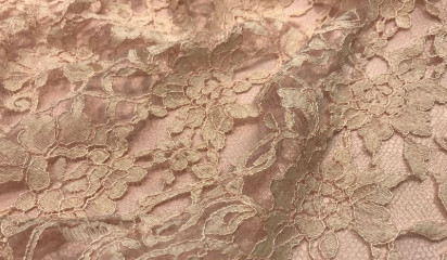 Кружево бежево-розовое КР - 8140/50