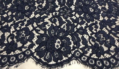 Кружево темно-синее КР - 8100/7
