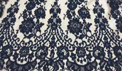 Кружево темно-синее КР - 16000