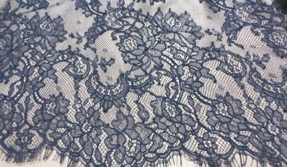 Кружево синее КР - 33801/68