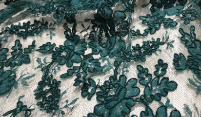 Кружево изумрудно-зеленое КР - 5160RE/34