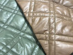Курточная ткань двухсторонняя зеленая/коричневая КТ - 0544