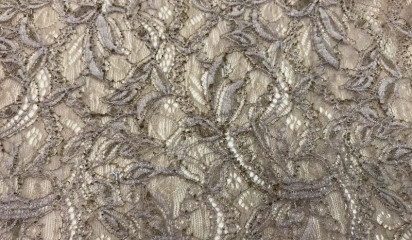 Гипюр - стрейч бежевый Г-119