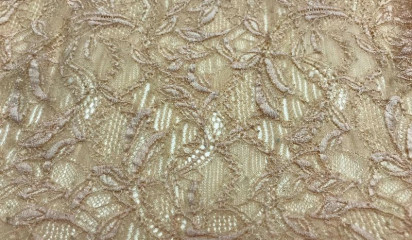 Гипюр - стрейч бежевый Г-119/1