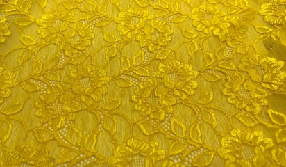 Гипюр - стрейч желтый Г- 158