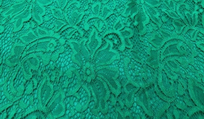 Гипюр-стрейч зеленый Г- 158/1
