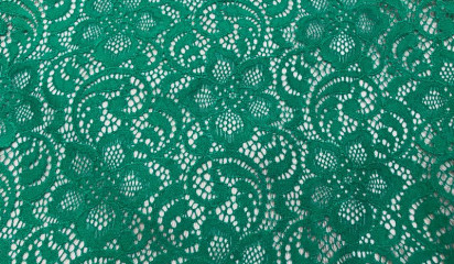 Гипюр - стрейч зеленый Г- 158/2