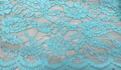 Гипюр голубой Г- 148