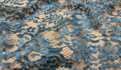 Гипюр синий Г- 166