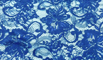 Гипюр ярко-синий Г- 196