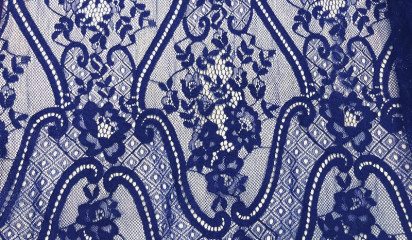 Гипюр синий Г- 098