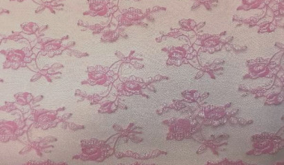 Гипюр розовый Г- 072/3