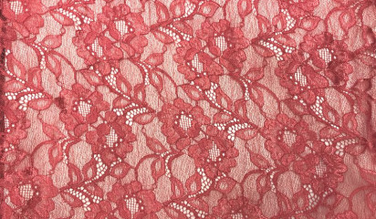 Гипюр - стрейч красный Г- 158/6