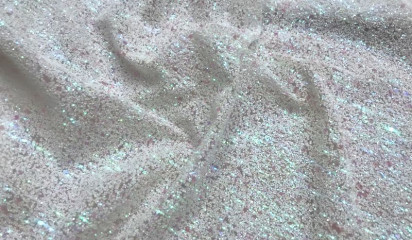 Сетка "ГЛИТТЕР"  белый С - 0739/4