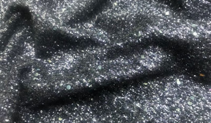 Сетка "ГЛИТТЕР"  темно - синий С -0739/1