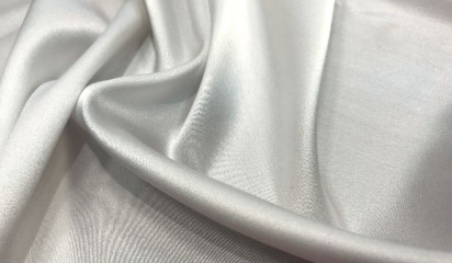 Шелк  стрейч натуральный белый  ШЛ-006/6