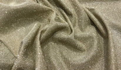 Трикотаж золотой c напылением ТР-335/2