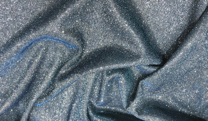 Трикотаж голубой c напылением  ТР-335/5
